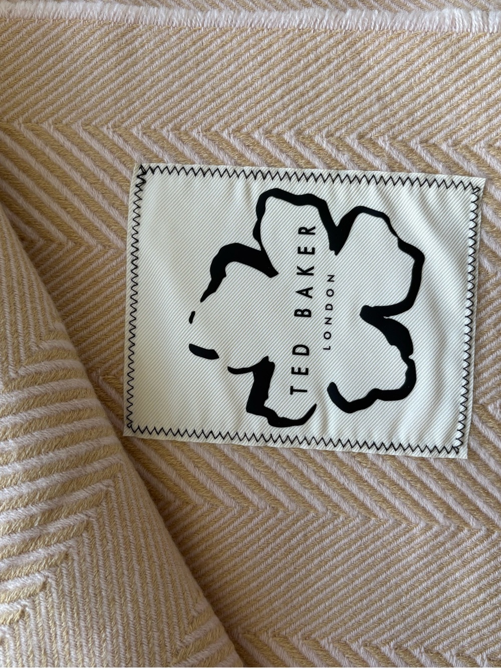 Ted Baker London Beige Chevron wrap/shawl